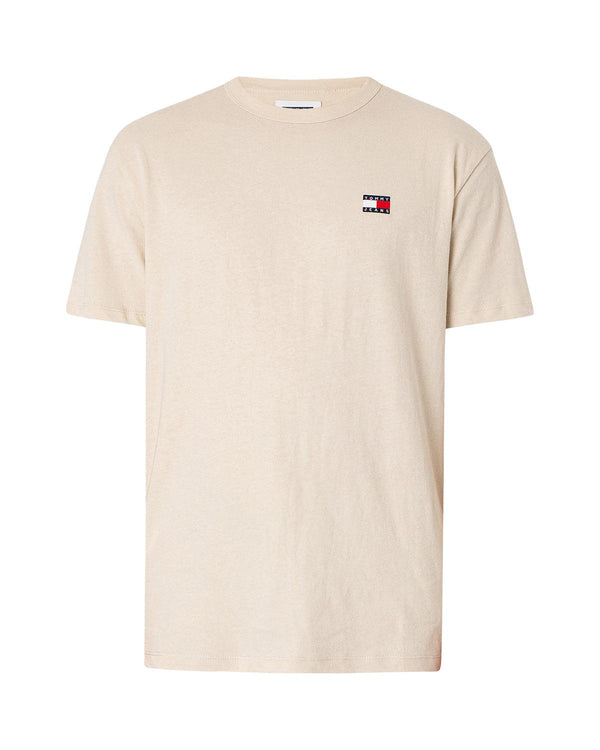 TOMMY HILFIGER MENS TOMMY BADGE T-SHIRT NEWSPRINT-Designer Outlet Sales