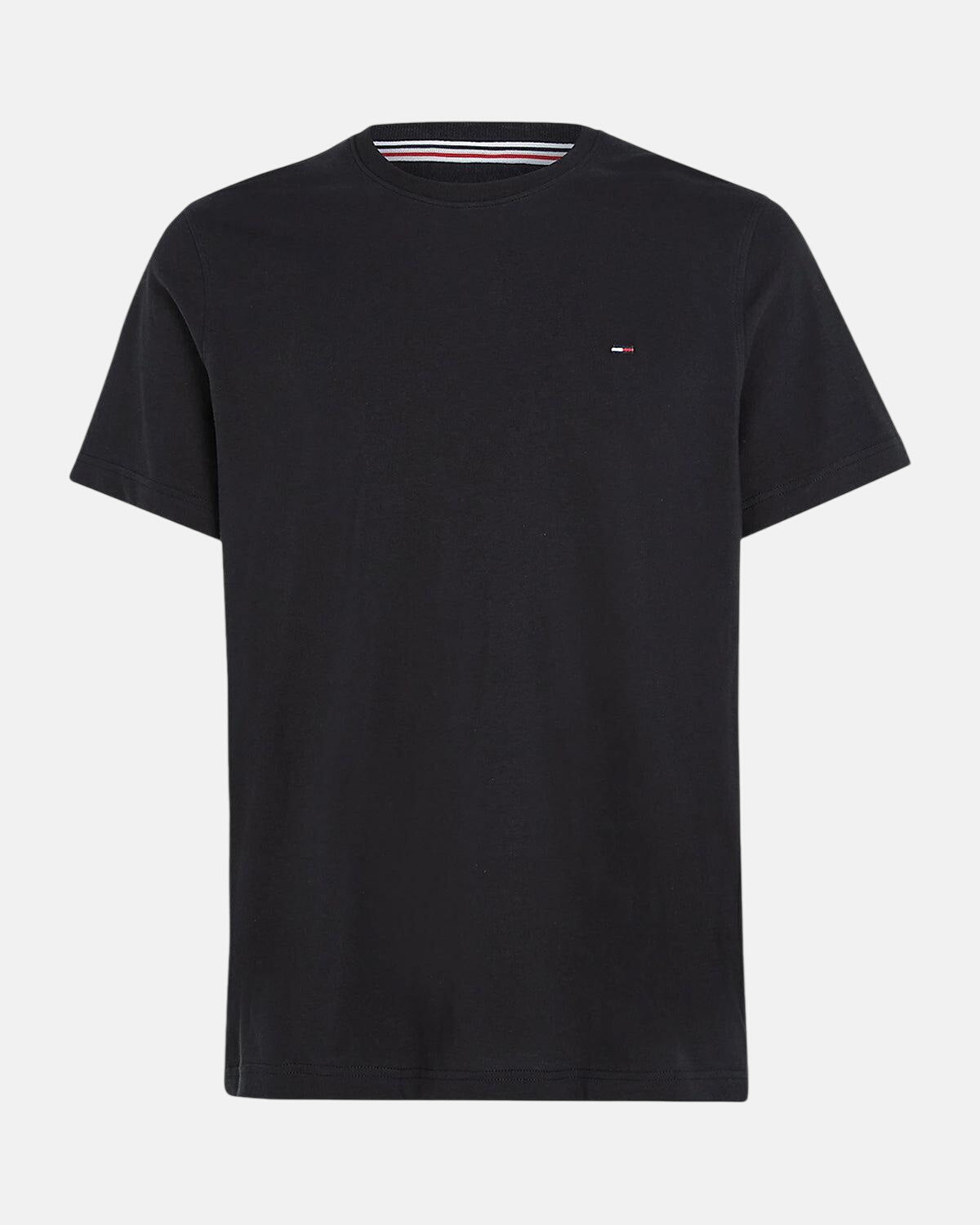 TOMMY HILFIGER TJ SLIM FIT FLAG T - SHIRT BLACK – TOMMY-HILFIGER-DM0DM04411-078-M | Studio DOS by Designer Outlet Sales