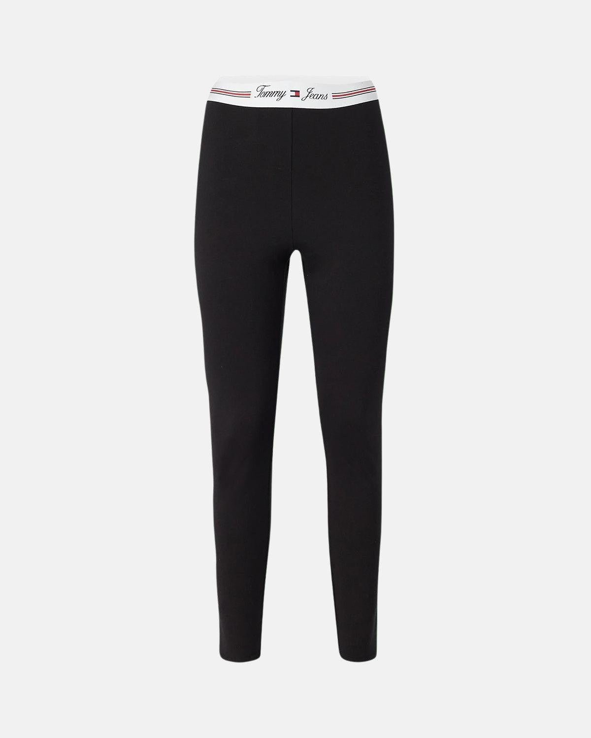 TOMMY HILFIGER WOMENS TJW SIGNATURE TAPPING LEGGINGS BLACK – TOMMY-HILFIGER-DW0DW18748-BDS-XS | Studio DOS by Designer Outlet Sales
