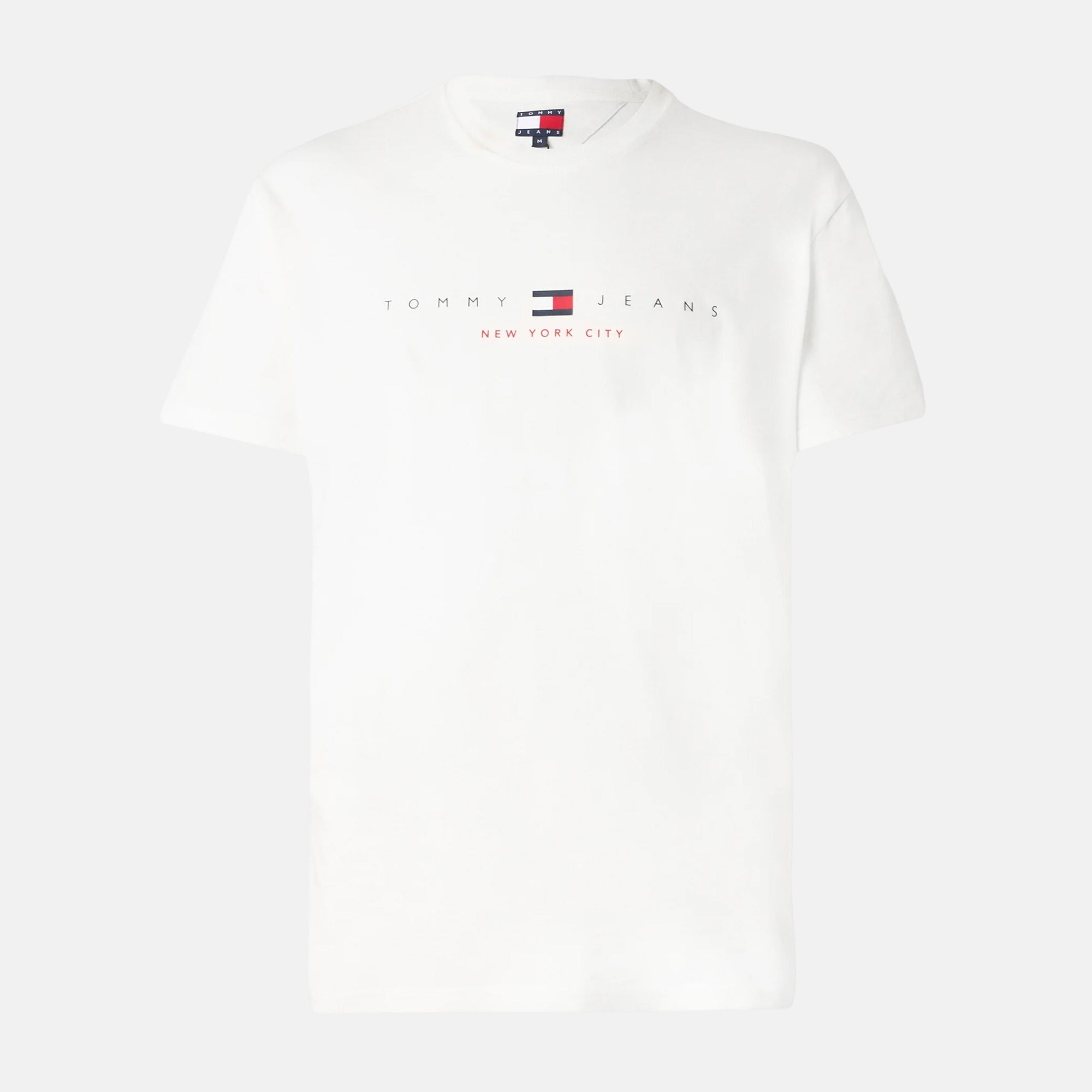 Tommy Jeans Mens Flag Linear T-Shirt Ecru – SPR235-S | Studio DOS by Designer Outlet Sales