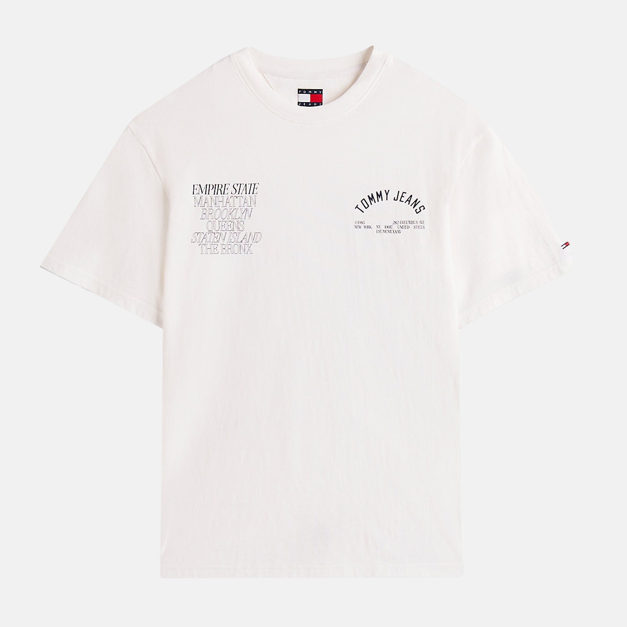 Tommy Jeans Mens Graphic Boroughs T-Shirt Ecru – SPR233-S | Studio DOS by Designer Outlet Sales