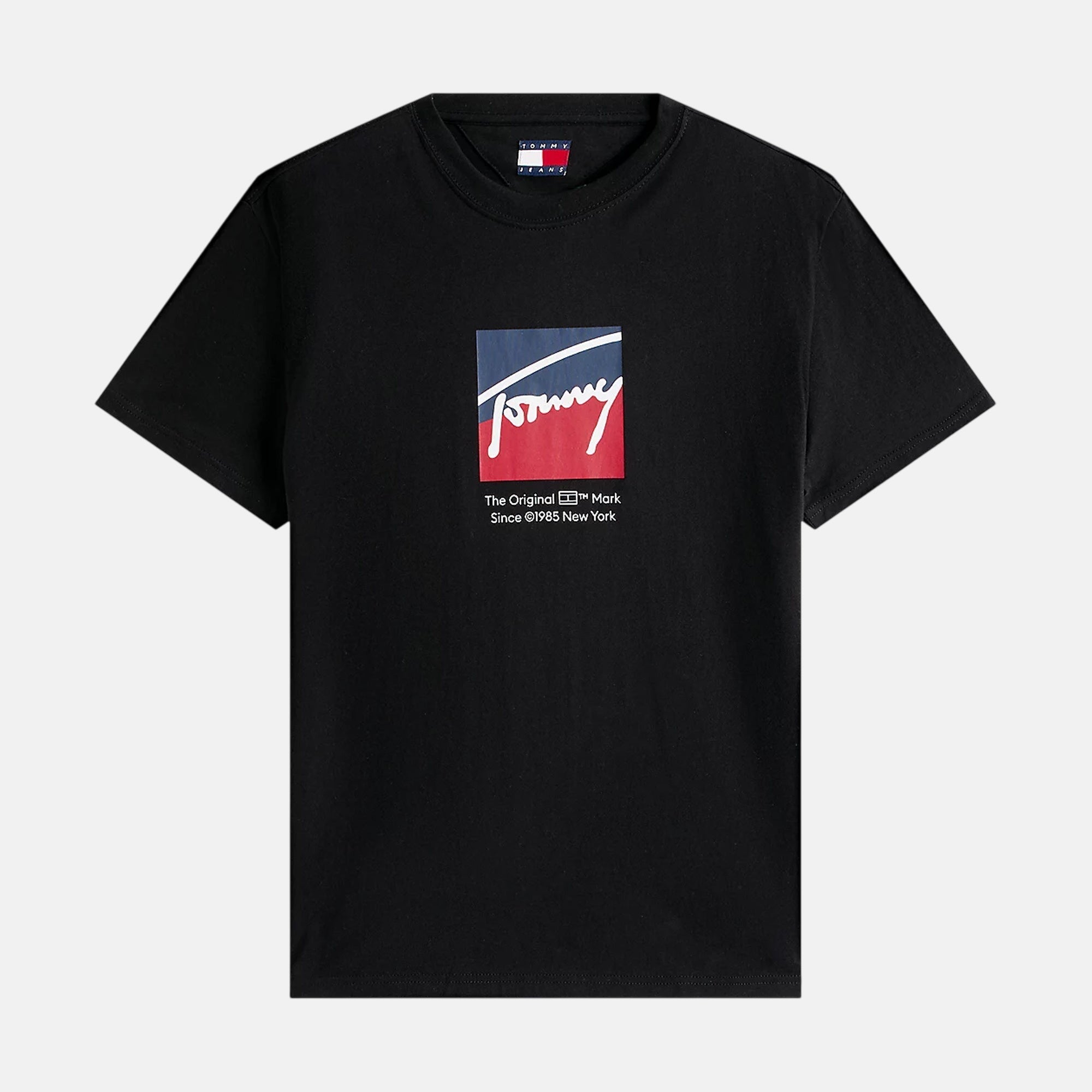 Tommy Jeans Mens Graphic Print Signature Logo T-Shirt Black – SPR237-S | Studio DOS by Designer Outlet Sales