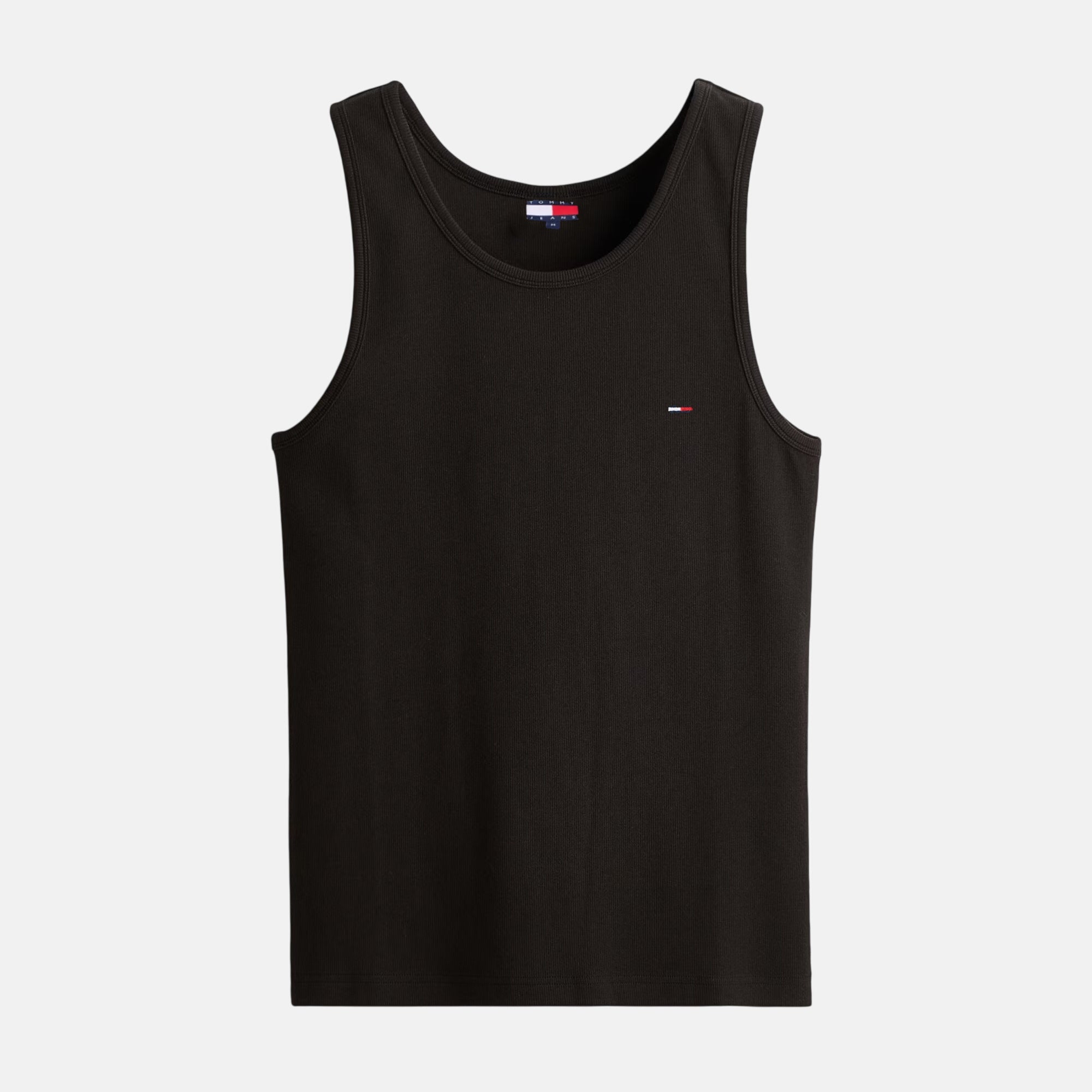 Tommy Jeans Mens Small Flag Ribbed Tank Top Vest Black – SPR240-S | Studio DOS by Designer Outlet Sales