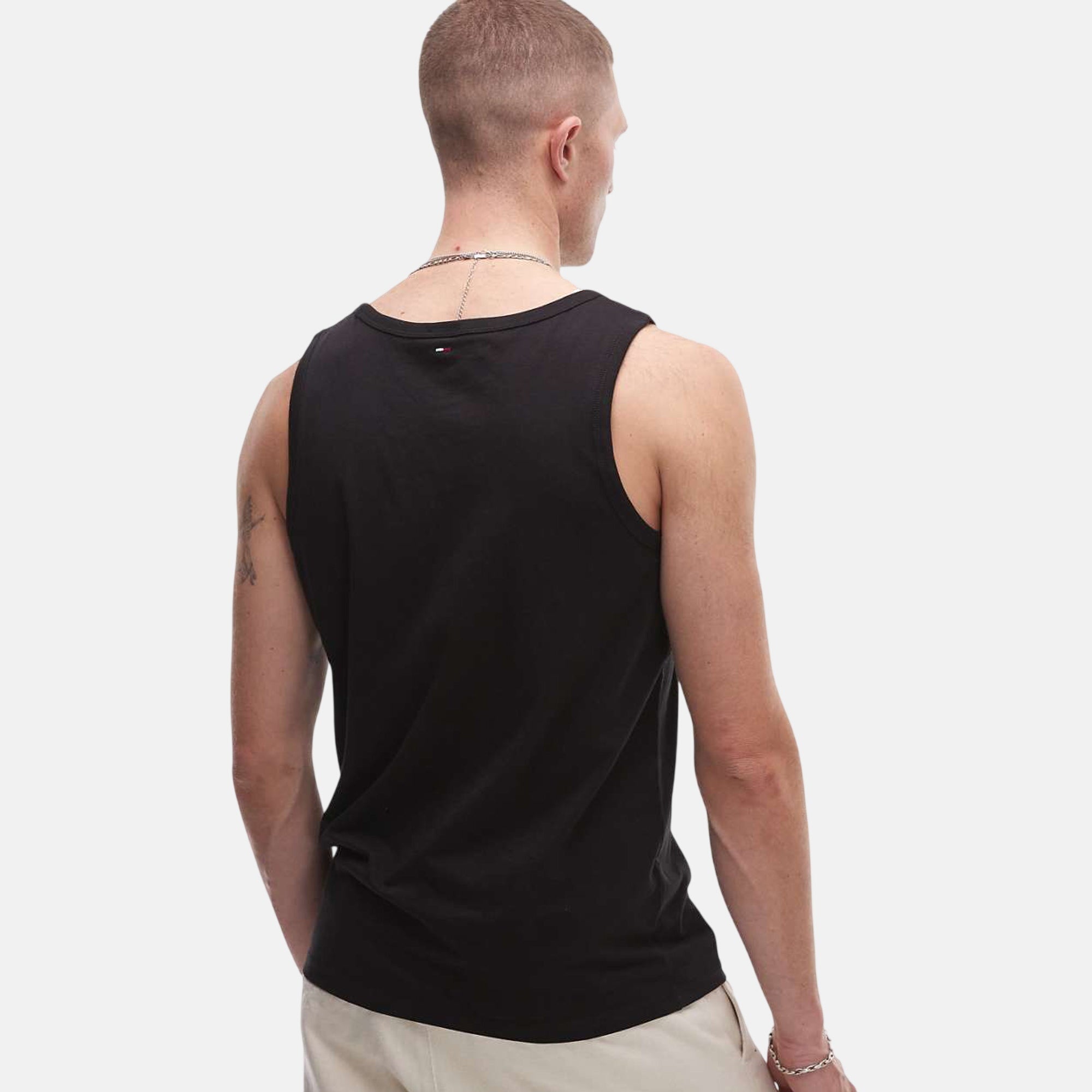Tommy Jeans Mens Stack Logo Tank Top Vest Black – SPR236-S | Studio DOS by Designer Outlet Sales