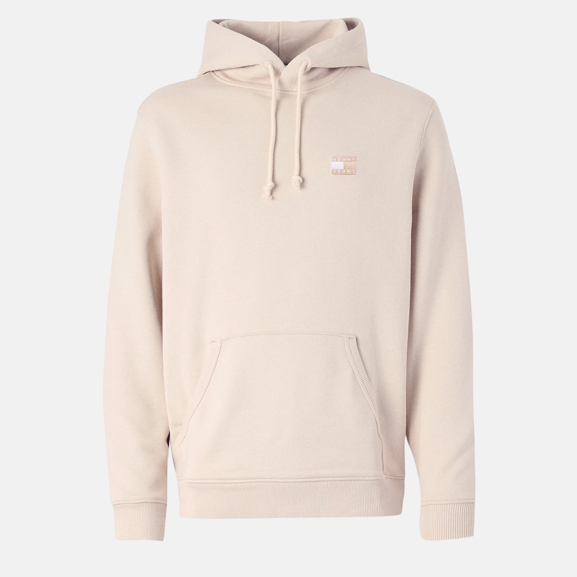 Tommy Jeans Mens Tonal Logo Badge Hoodie Oat Marl Heather – SPR230-S | Studio DOS by Designer Outlet Sales