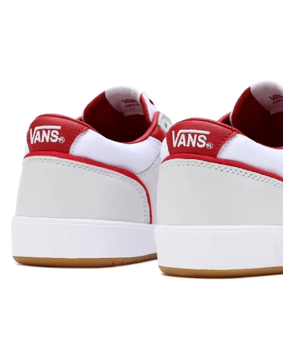 VANS LOWLAND COMFYCUSH JUMP TRAINERS WHITE RED-Designer Outlet Sales
