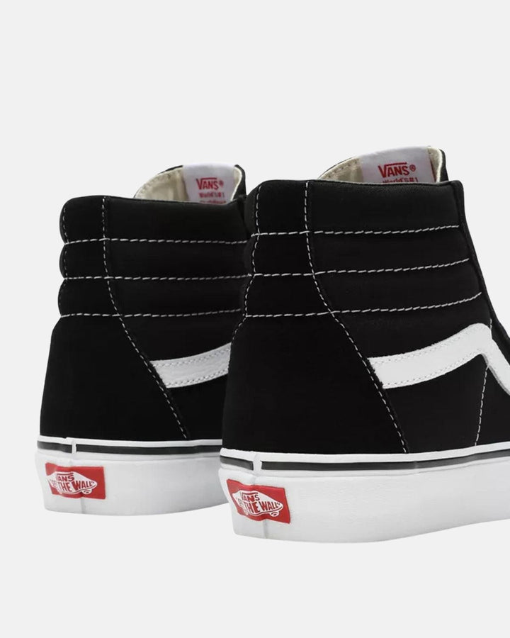 VANS SK8-HI TRAINERS BLACK WHITE-Designer Outlet Sales