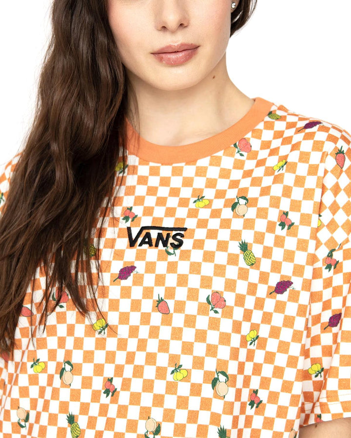 VANS WOMENS CENTER VEE T-SHIRT DRESS SUN BAKED – Designer Outlet Sales