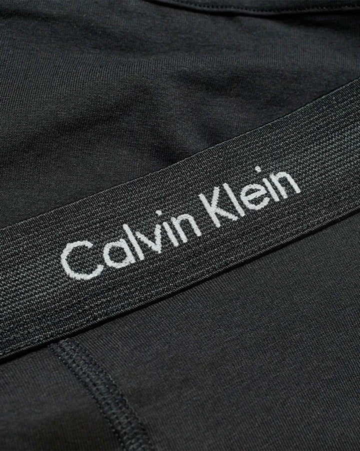 CALVIN KLEIN MENS 3 PACK TRUNKS BLACK BLACK-Designer Outlet Sales