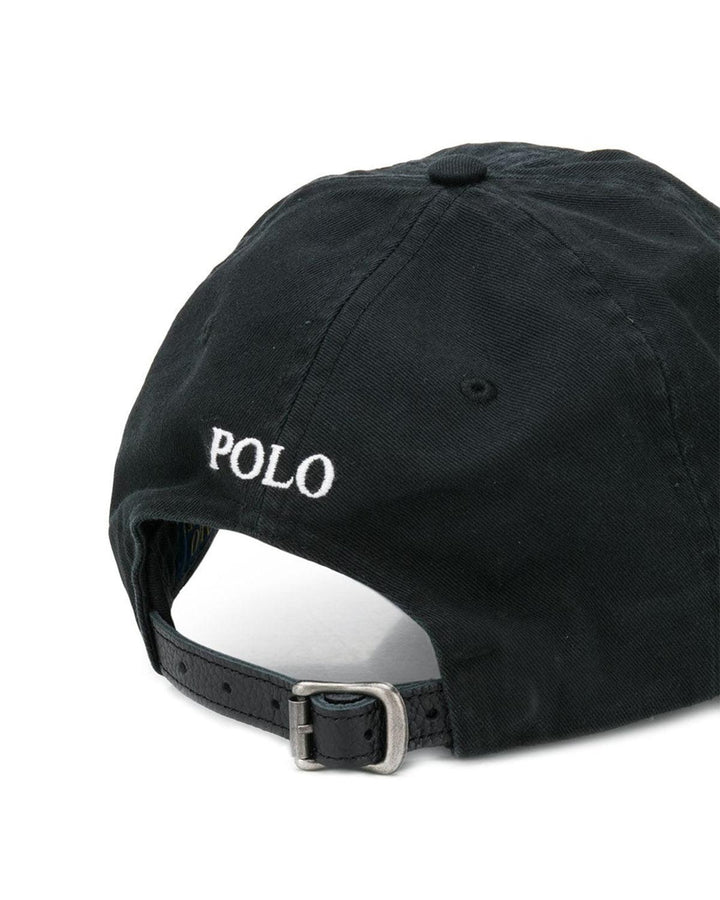 RALPH LAUREN BIG PONY BASEBALL CAP BLACK-Designer Outlet Sales