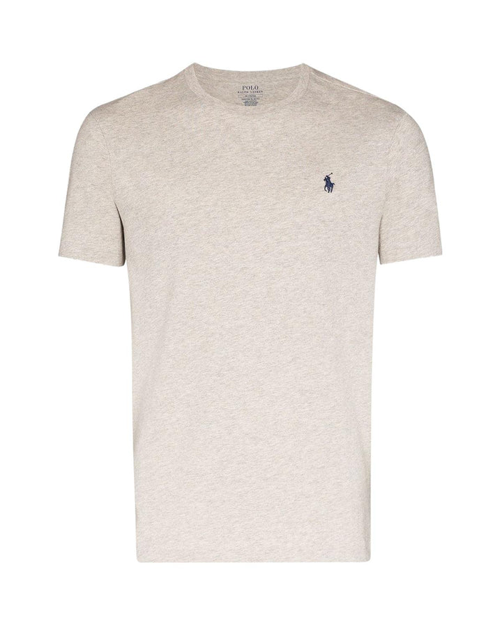 RALPH LAUREN MENS CUSTOM SLIM FIT T-SHIRT HEATHER GREY-Designer Outlet Sales