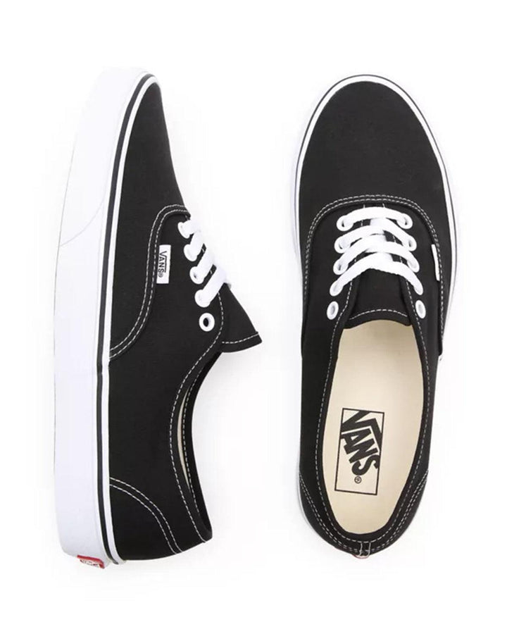 VANS AUTHENTIC TRAINERS BLACK WHITE-Designer Outlet Sales